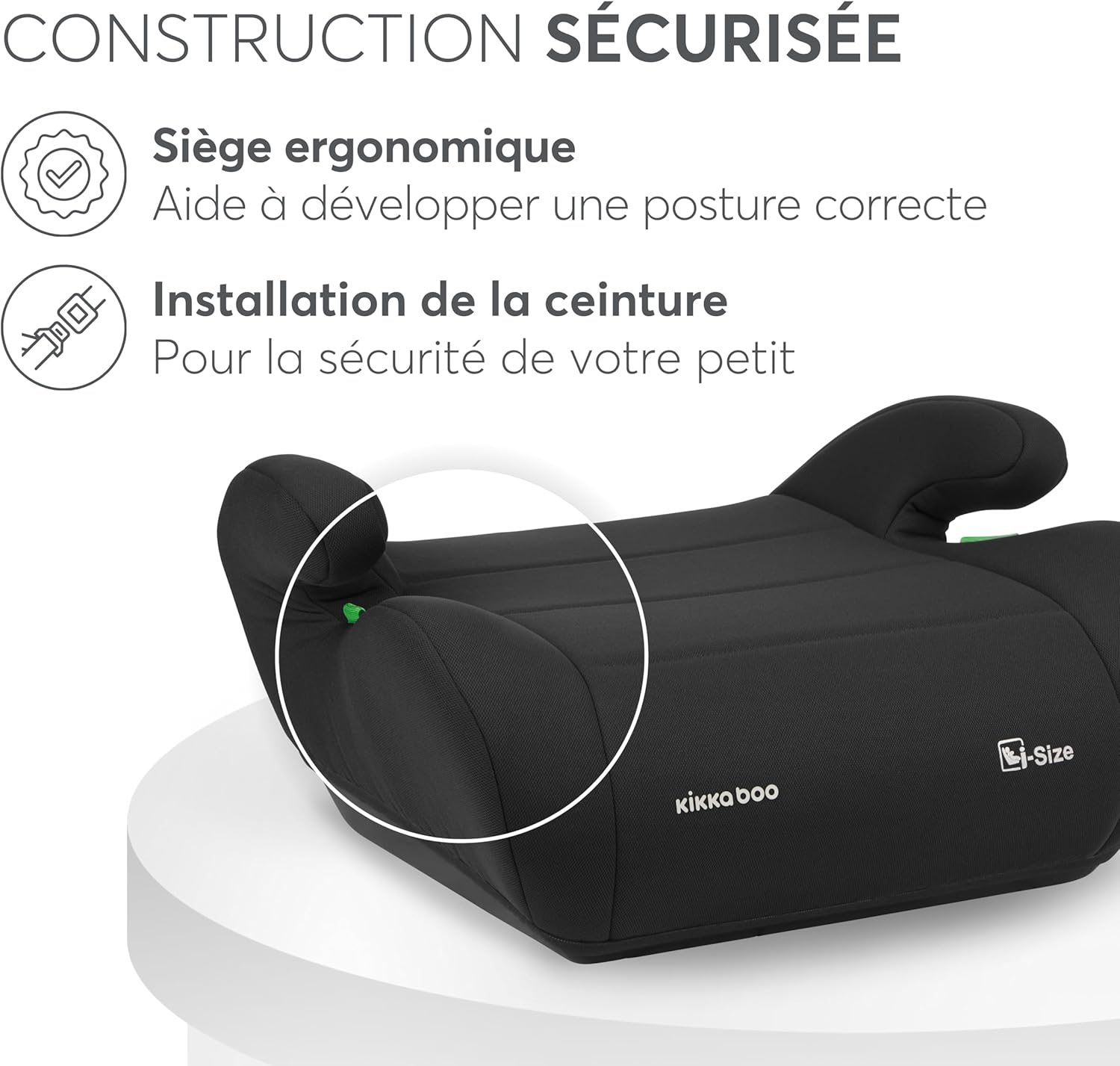 Thumbnail 6 de KikkaBoo Rehausseur Voiture Enfant i-UP, i-Size — 125–150 cm / 22–36 kg