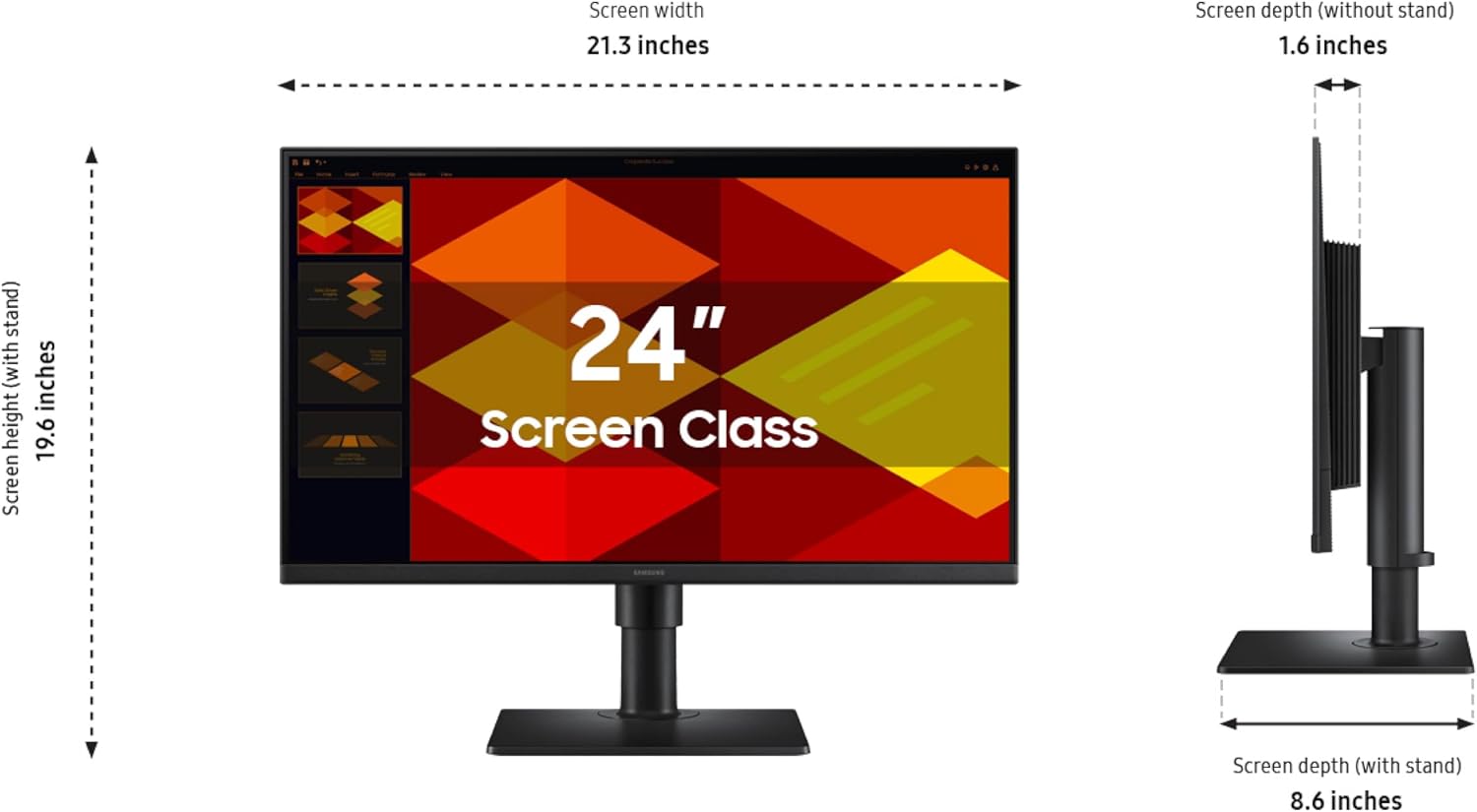 Detalle de Samsung 24” Borderless Monitor ⚙
