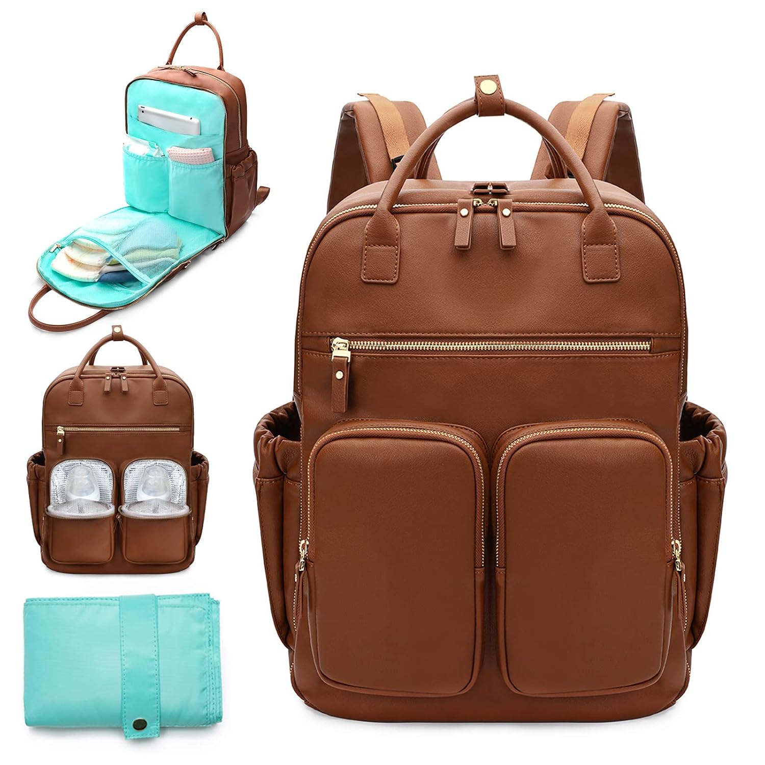 Thumbnail 6 de MOMINSIDE Diaper Backpack with 18 Pockets