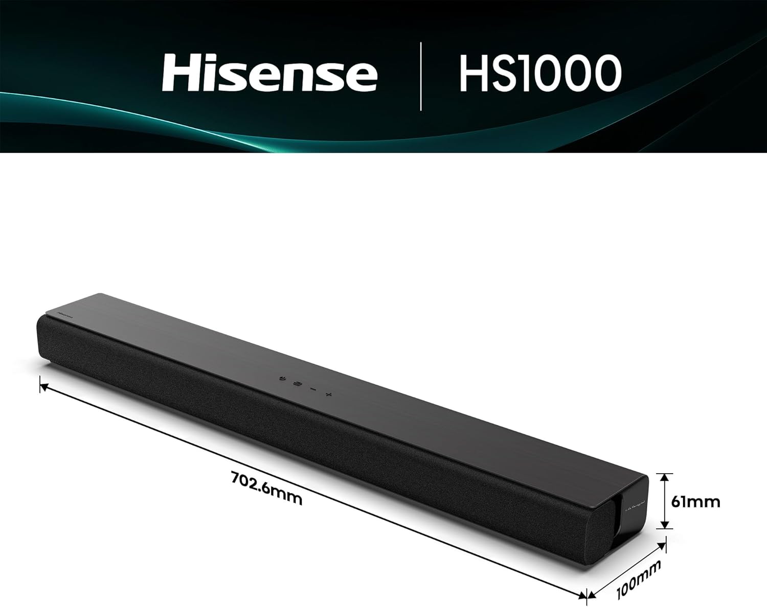 Thumbnail 4 de Hisense HS1000 Soundbar – 2.0 Kanal, 120 W, Dolby Audio & DTS Virtual:X