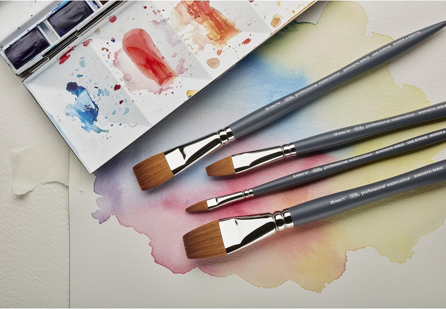 Thumbnail 5 de Winsor & Newton 5011106 professionell akvarellpensel, rund nr 6 i syntetfiber