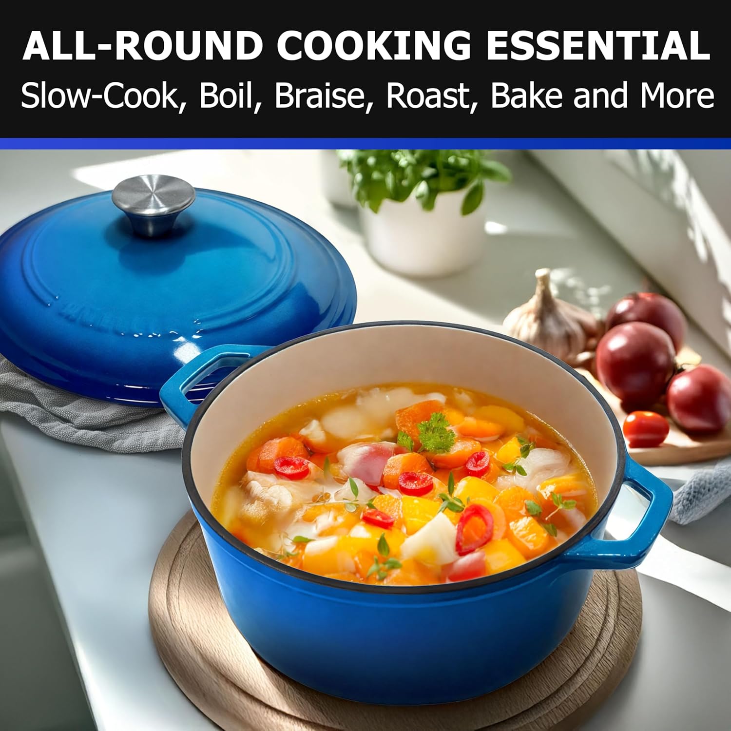 Thumbnail 6 de Mueller 6qt Enameled Cast Iron Dutch Oven 🍲