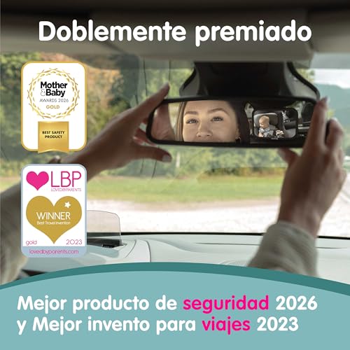 Thumbnail 1 de Onco Espejo Coche Bebé Asiento Trasero: 360° de visión, irrompible