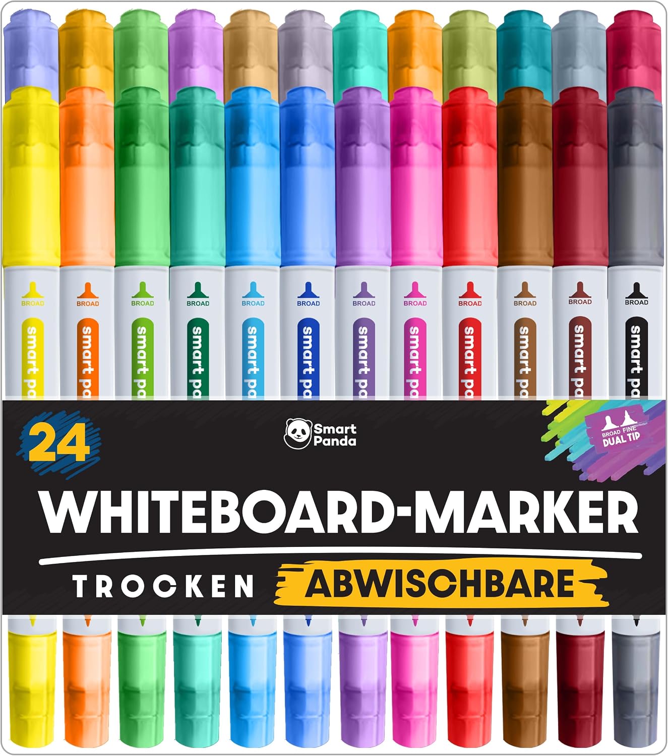 Detalle de SmartPanda Whiteboard Marker 24er Set