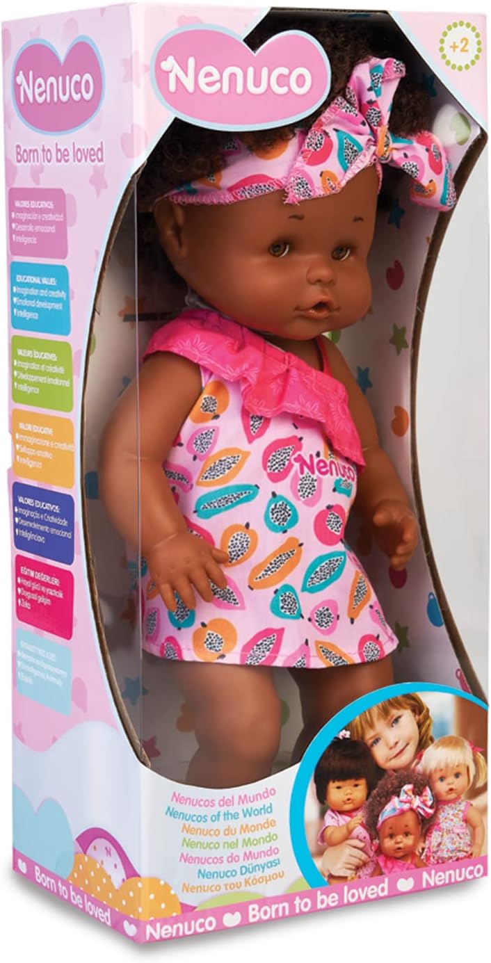 Thumbnail 5 de Nenuco Poupée Autour du Monde, Afro Style – 35 cm, corps durable, dès 2 ans