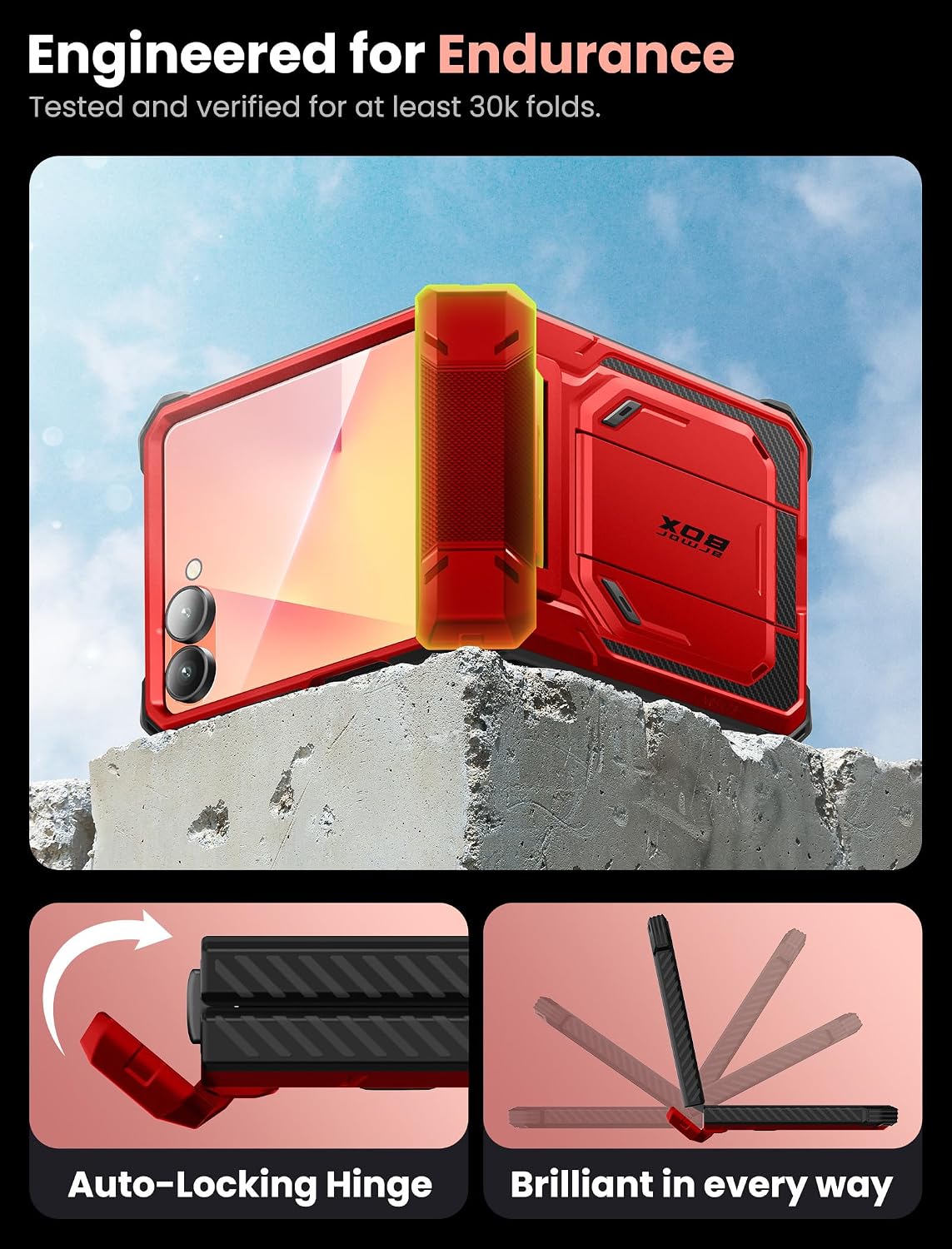 Thumbnail 4 de i-Blason Samsung Galaxy Z Flip 7 Armorbox Case with Stand