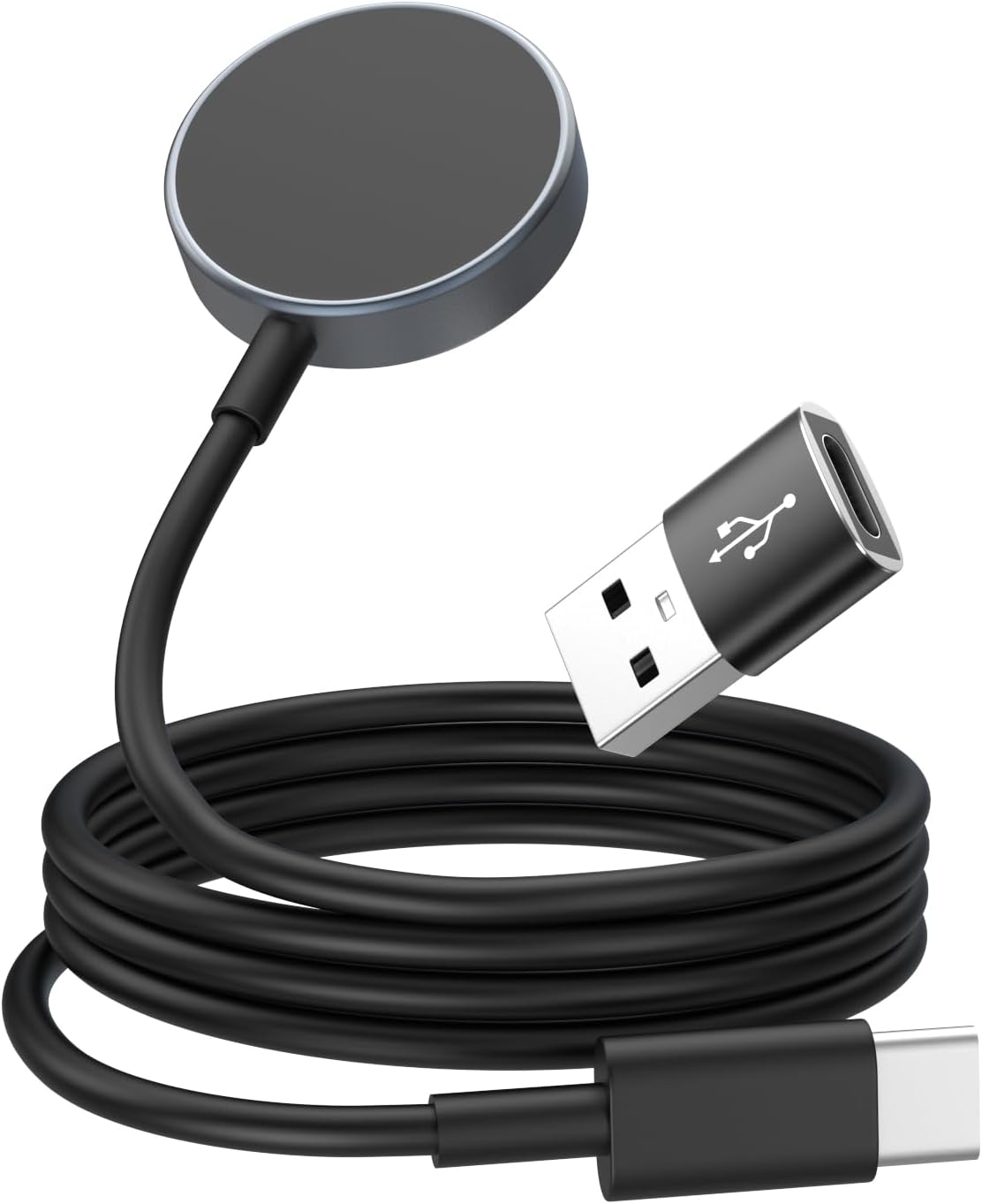 Detalle de Astorgos Supporto Magnetico USB-C/USB-A per Galaxy Watch – Caricatore Portatile e Sicuro