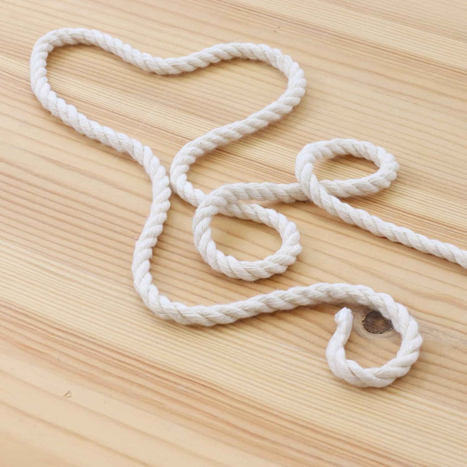 Thumbnail 5 de GRÜNTEK Spago Macramé 150 m in Filo di Cotone Bianco — Corda ecologica per giardinaggio e decorazioni