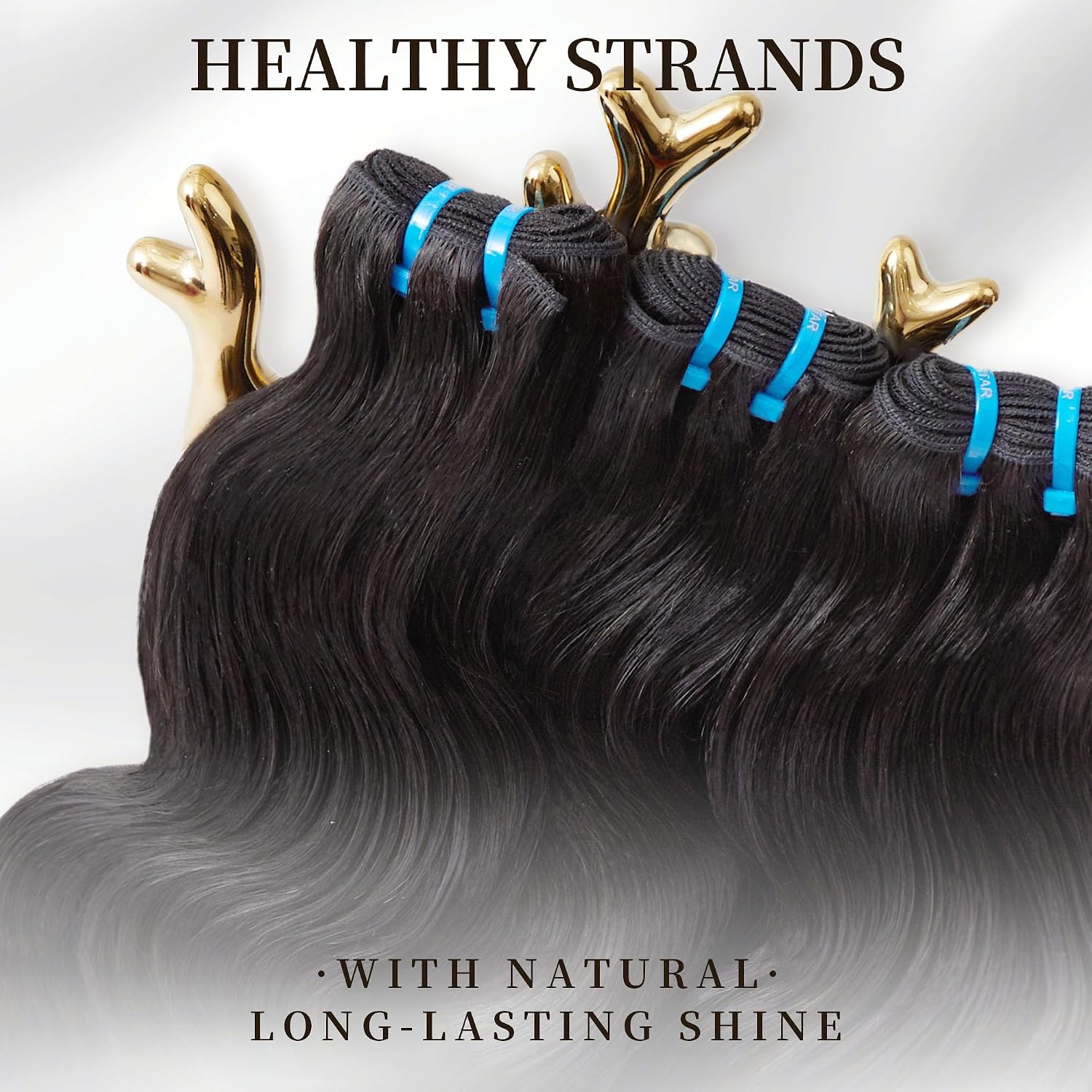 Thumbnail 2 de Luckstar Body Wave Real Human Hair Bundles (3 Bundles, 18/20/22 In), Ultra Thin Weft, Cuticle Aligned
