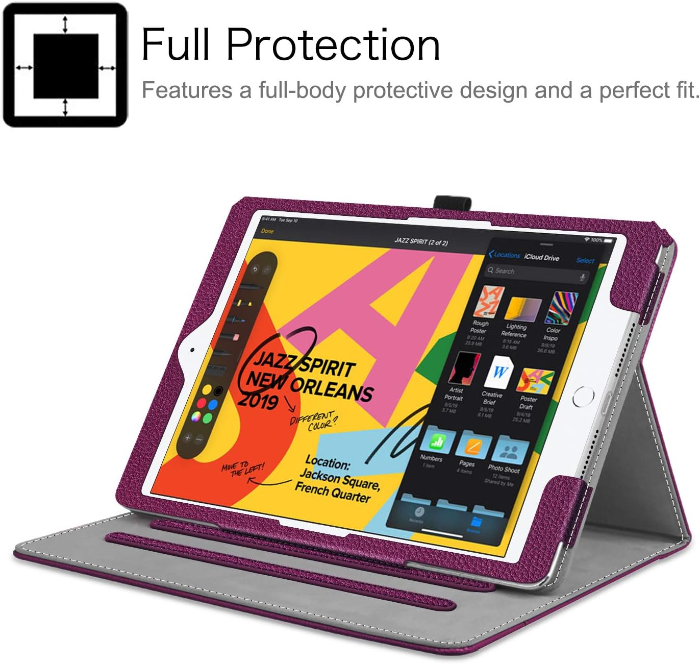 Thumbnail 5 de FINTIE Case for iPad 9th 10.2-inch with pencil pocket