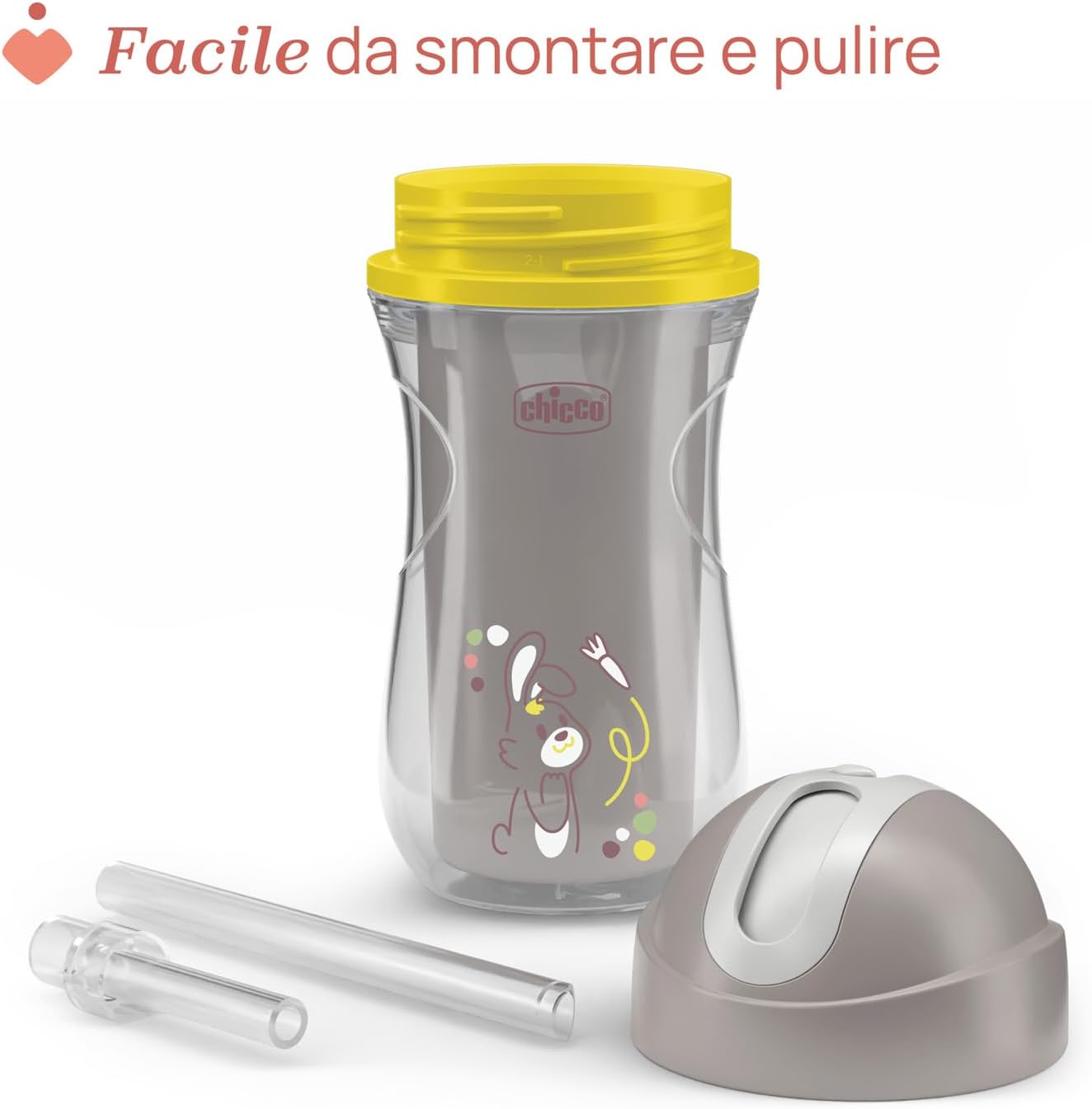 Thumbnail 6 de Chicco Sport Cup: Bicchiere Antigoccia in Silicone per Bambini 14+ Mesi, 266 ml con Cannuccia Flessibile e Isolante