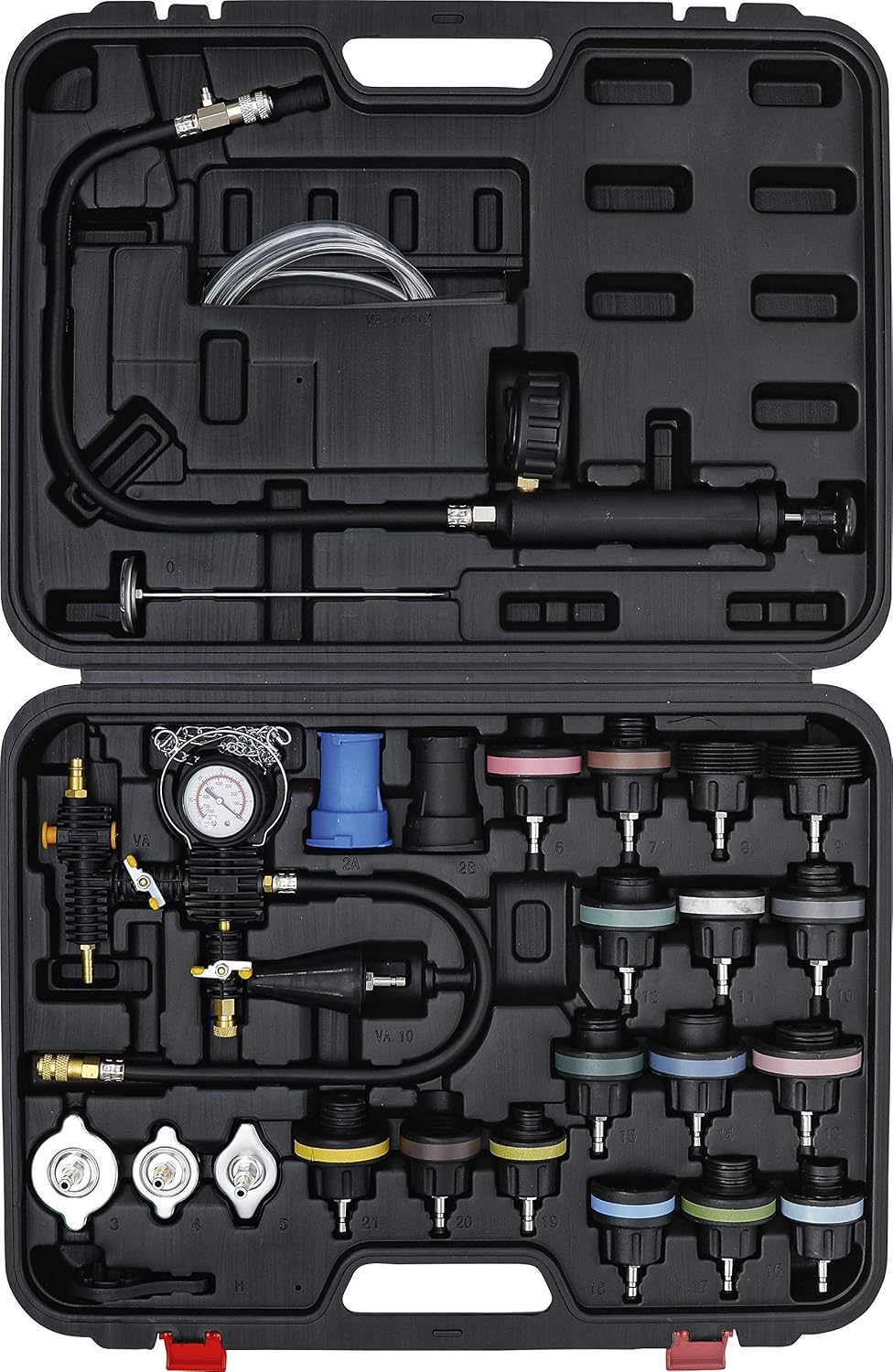 Detalle 2 de BGS Do it yourself 98098 Radiator Pressure and Cooling System Tester, 27-Piece