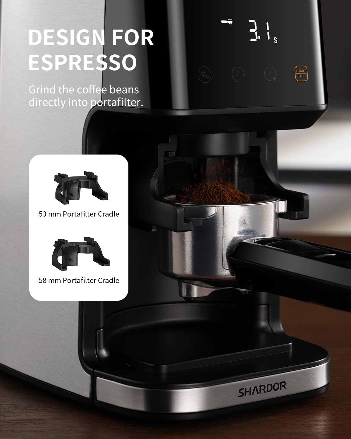 Thumbnail 3 de SHARDOR Conical Burr Coffee Grinder: Precision, versatility and a practical pour for espresso and beyond