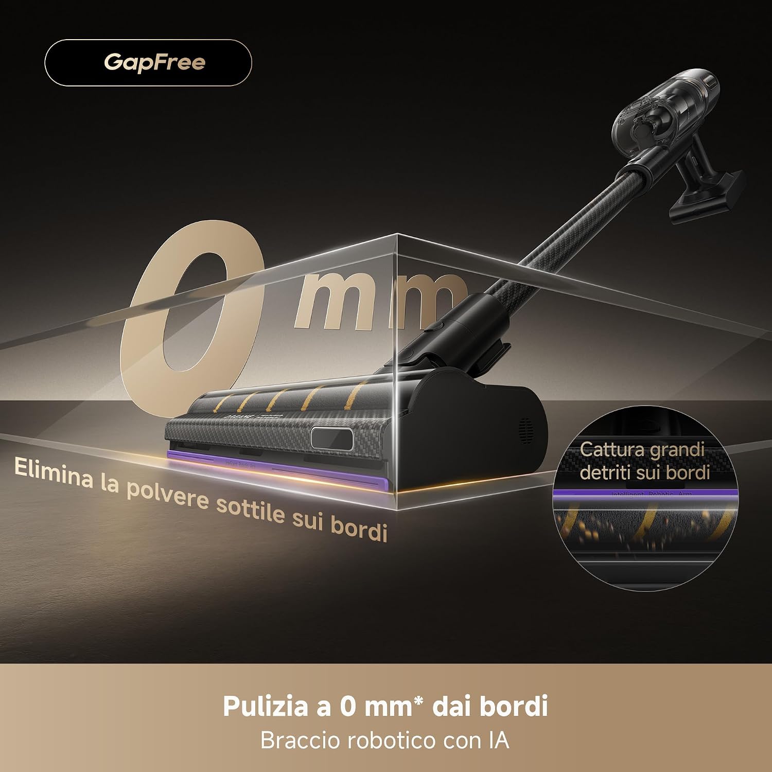 Thumbnail 1 de DREAME V20: Aspirapolvere Senza Fili con pulizia bordi a 0 mm e filtrazione 99,99%