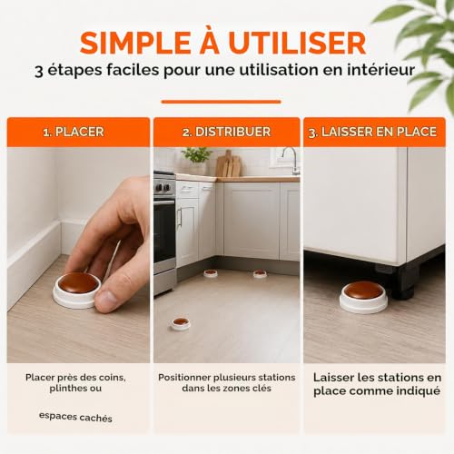 Thumbnail 4 de Heliovance 48 Pièces Piège Anti Cafard – Lot pratique pour la maison