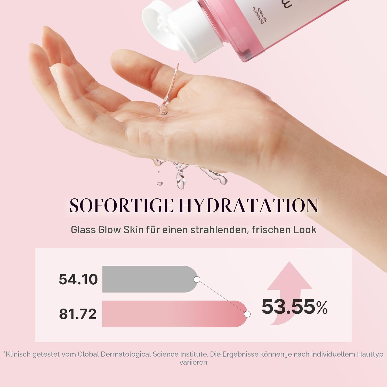 Detalle 1 de medicube Salmon DNA PDRN Pink Cica Soothing Toner (250 ml) – beruhigendes Tonikum für empfindliche Haut
