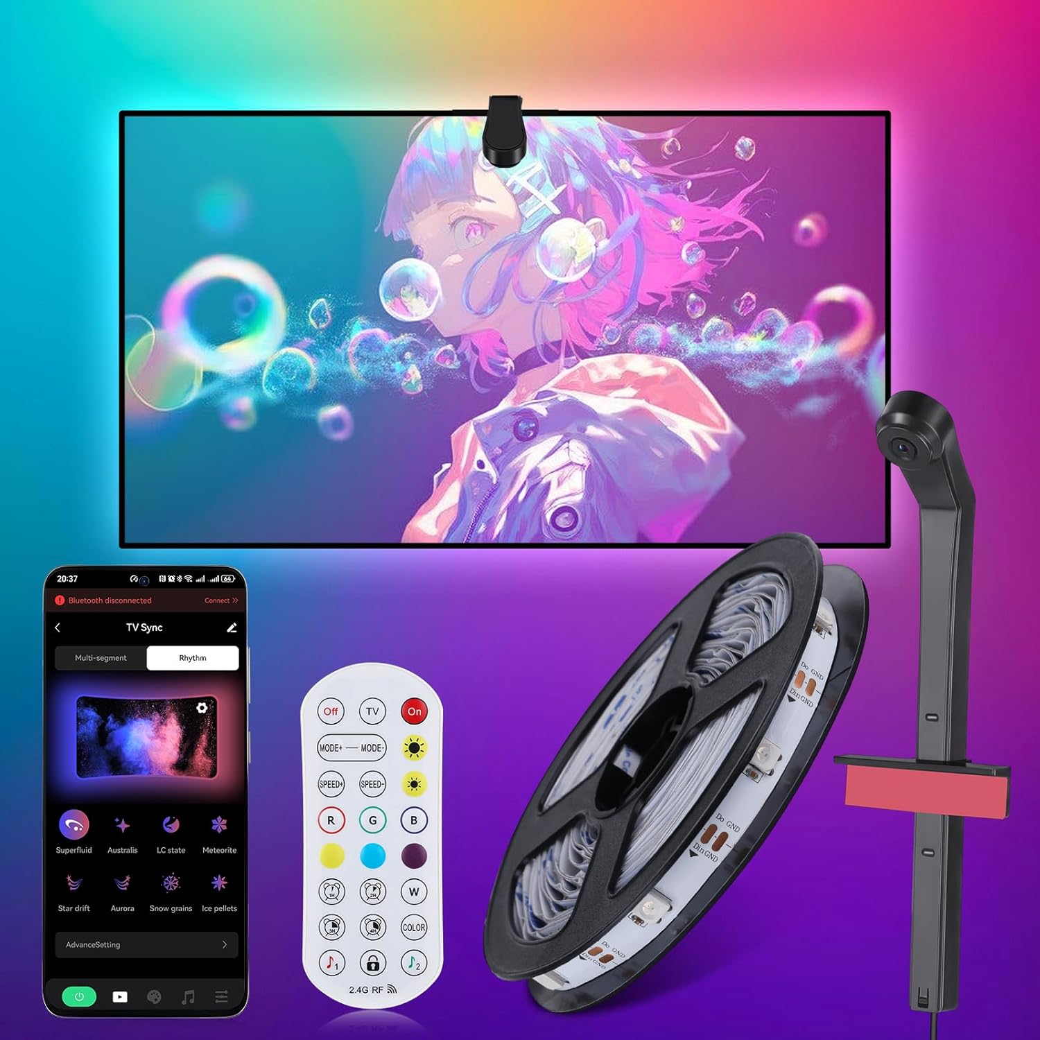 Diyife Tira LED TV 5m para 65–80
