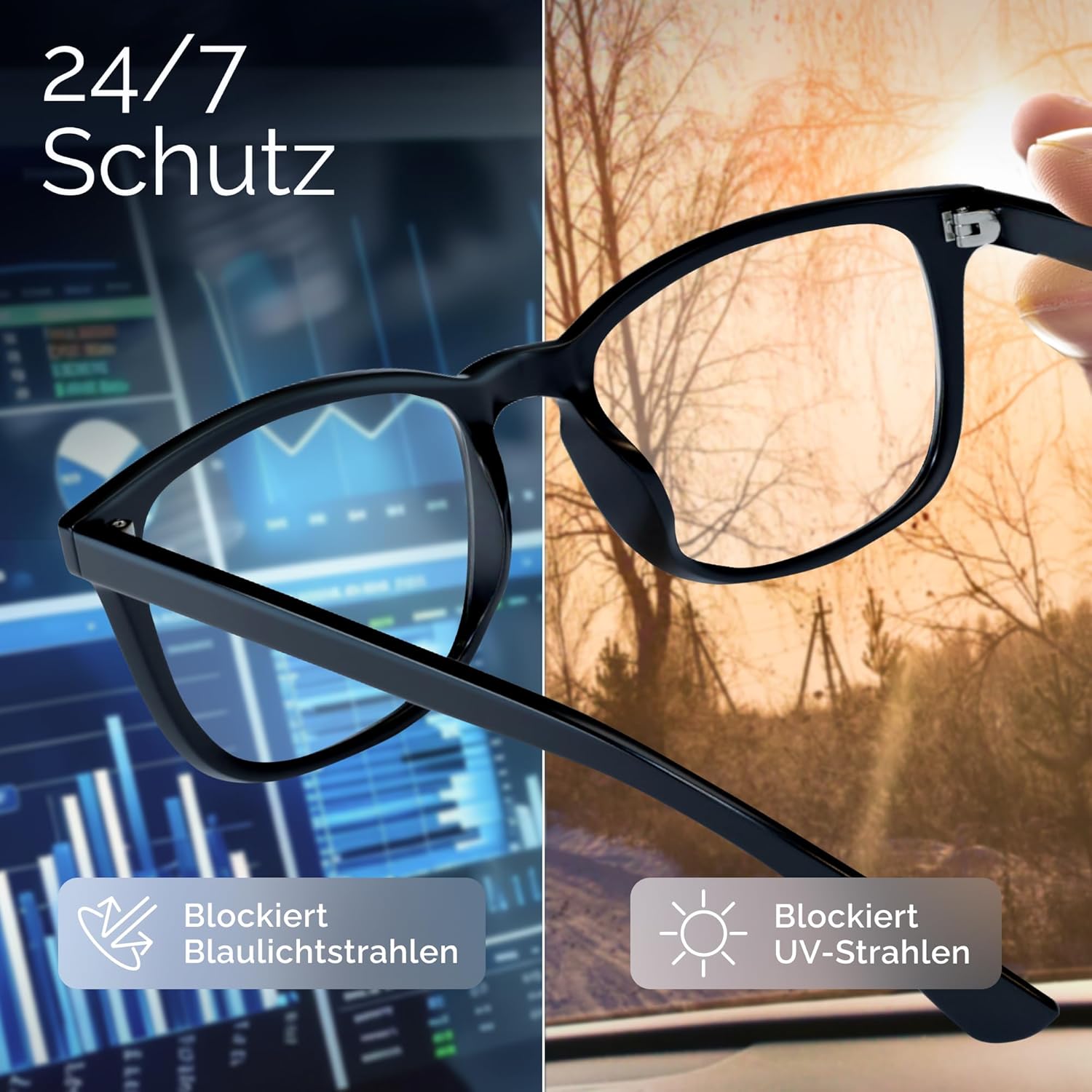 Thumbnail 6 de livho High Tech-Blaufilterbrille – Fortschrittliche Computerbrille mit Blaulichtblockierung