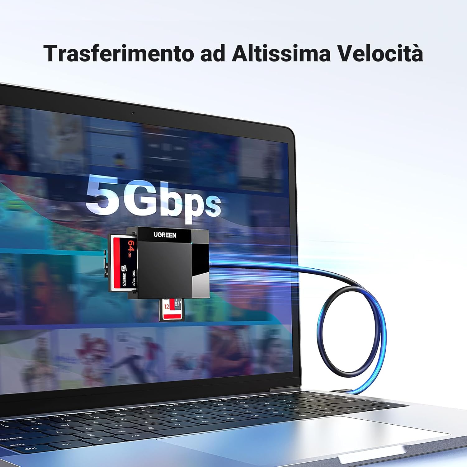Thumbnail 1 de Lettore di Schede USB 3.0 4 in 1 di UGREEN: SD/TF/MS/CF