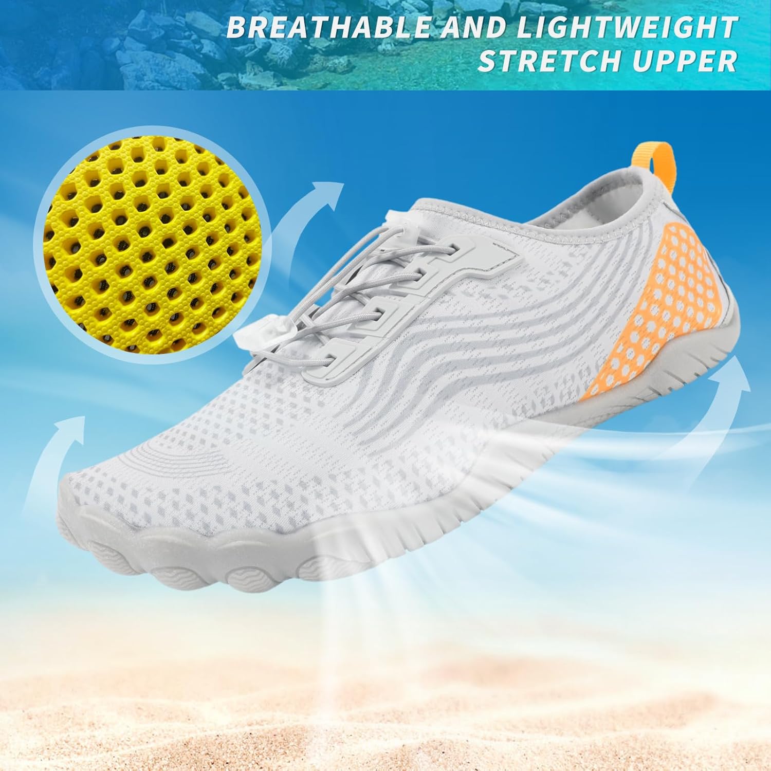 Thumbnail 5 de ZHR Water Shoes: Quick-Dry Aqua Socks for Swim, Beach and Outdoor Play
