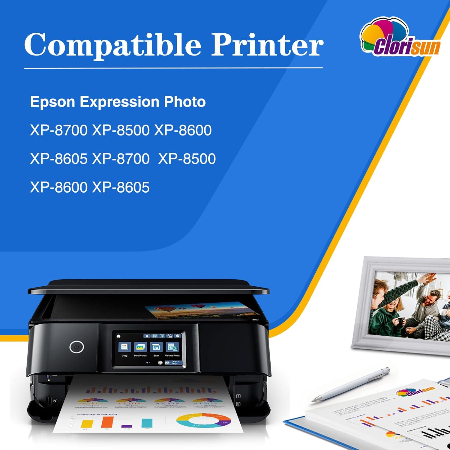 Thumbnail 1 de Clorisun 378XL 12‑pack ink cartridges 🖨️