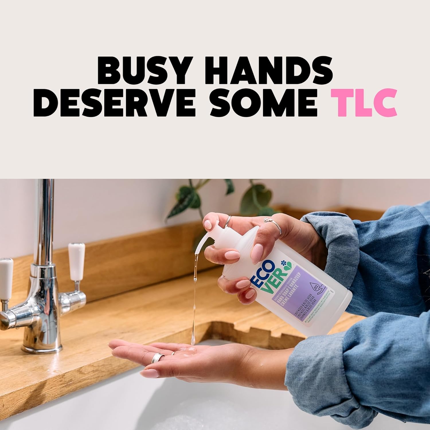 Detalle de Ecover Hand Wash – Gentle Hand Cleansing with Fresh Lavender & Aloe (250ml)