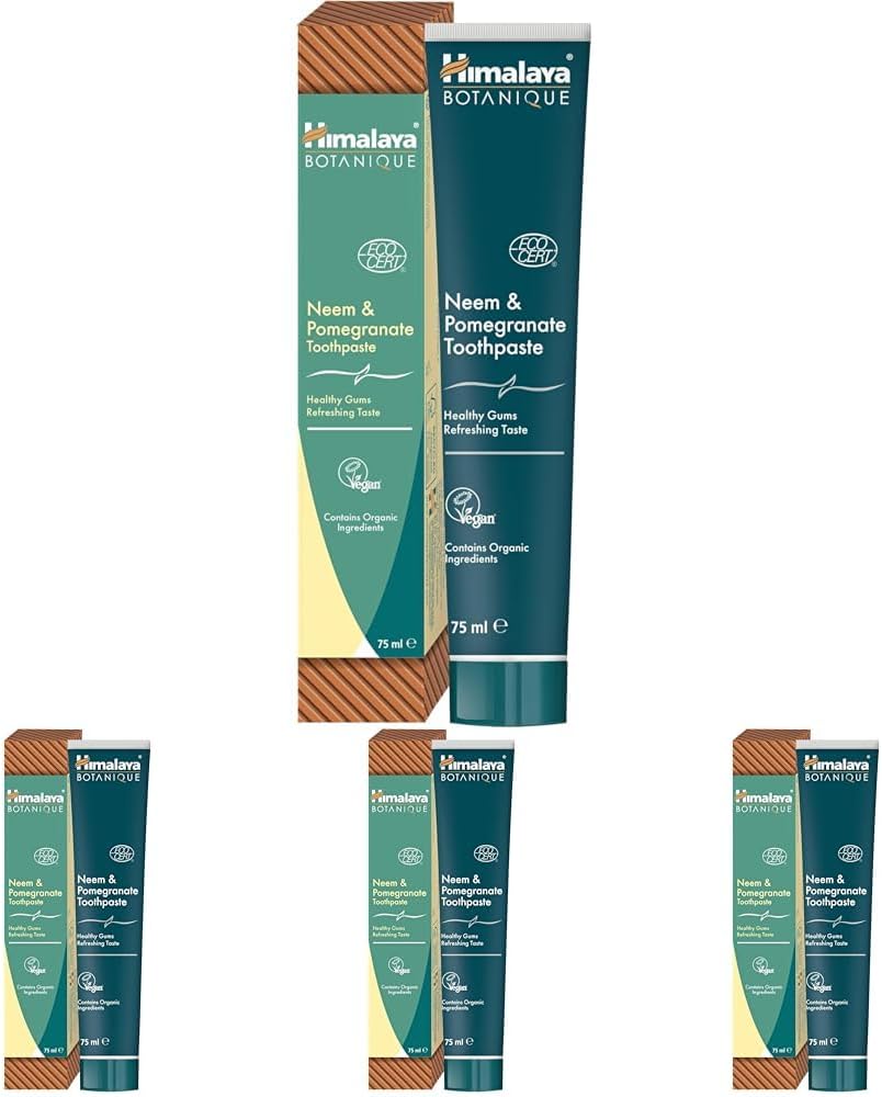 Thumbnail 6 de Himalaya Botanique Neem e Melograno Dentifricio – 75 ml, senza fluoro, EcoCert Cosmos Natural