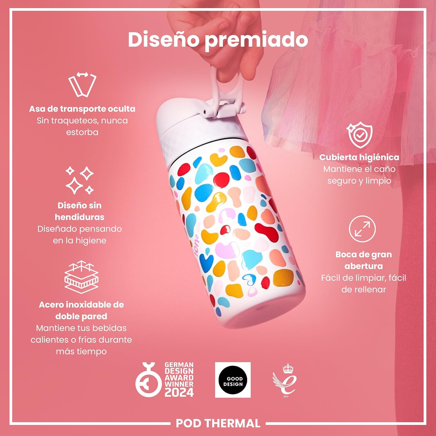 Thumbnail 5 de ION8 Botella Térmica Infantil 320ml 🧊 Sin Fugas y Fácil de Limpiar