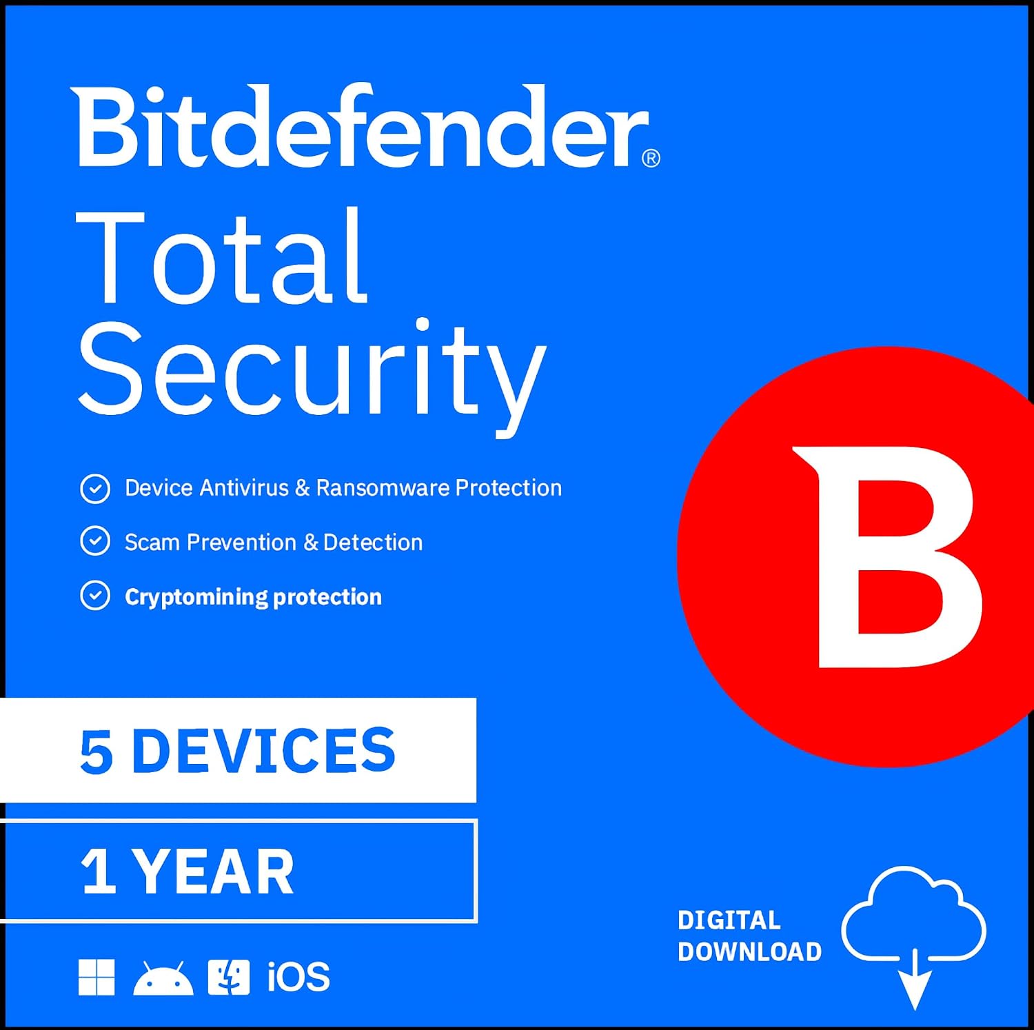 Detalle de Bitdefender Total Security - 10 Devices, 2-Year Subscription (PC/Mac) with Email Activation