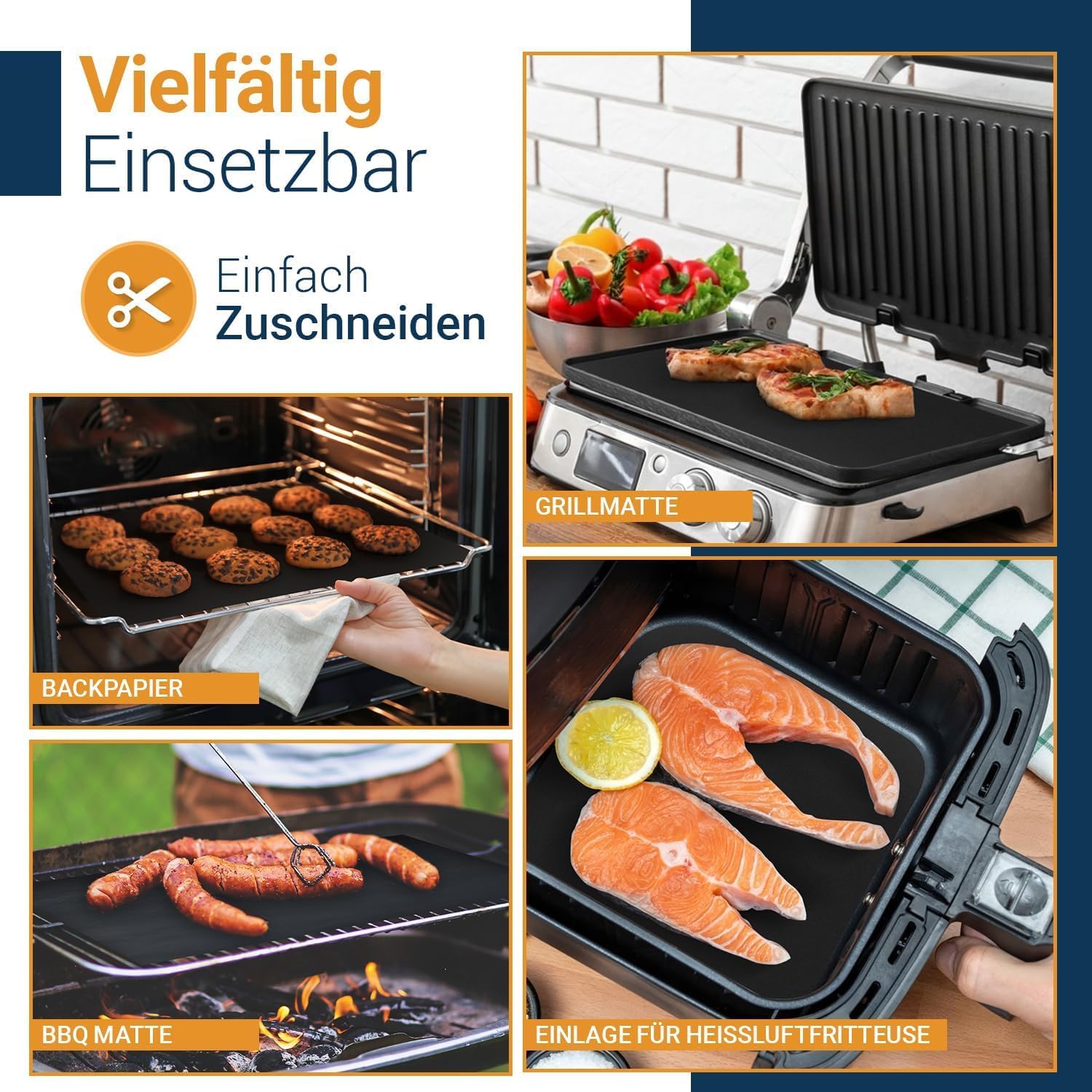 Thumbnail 6 de Extra große Grillmatte 50 x 40 cm im 5er Pack