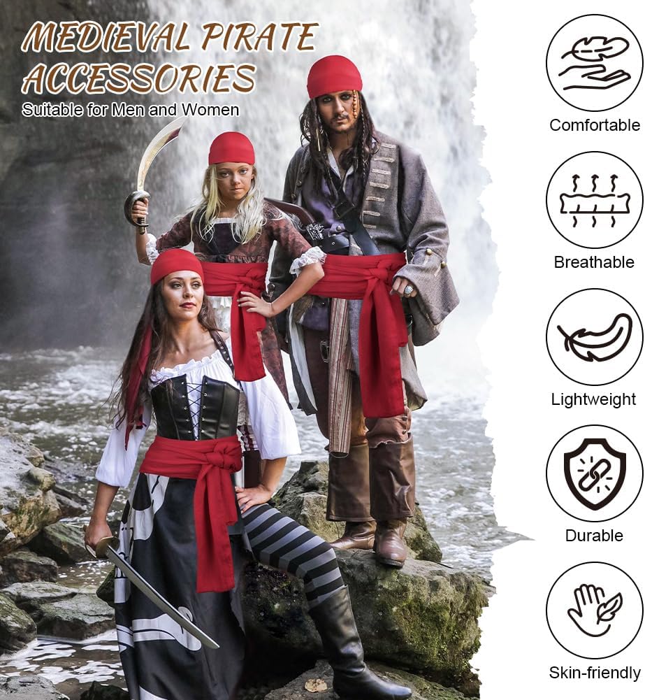 Thumbnail 3 de Alaoo Kit Accessori Pirata Capitano Pirata: bandana e cintura per costume