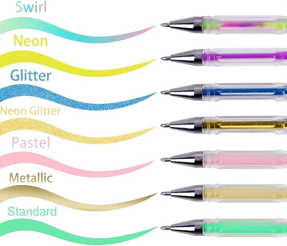 Thumbnail 4 de Vozuna Glitzer Gelstifte 145er-Set für Kreativ