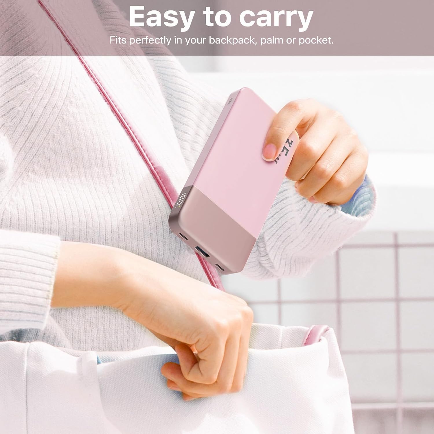 Thumbnail 5 de NOBIS Power Bank 35W da 10.000 mAh con 3 porte USB‑C/USB‑A e display LED