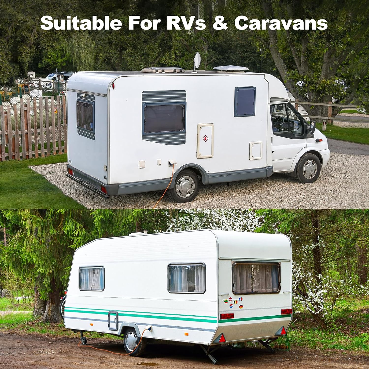 Thumbnail 5 de 10m Caravan Hook Up Cable (240V 16A) with 3-Pin Fly Lead Converter and Carrying Bag