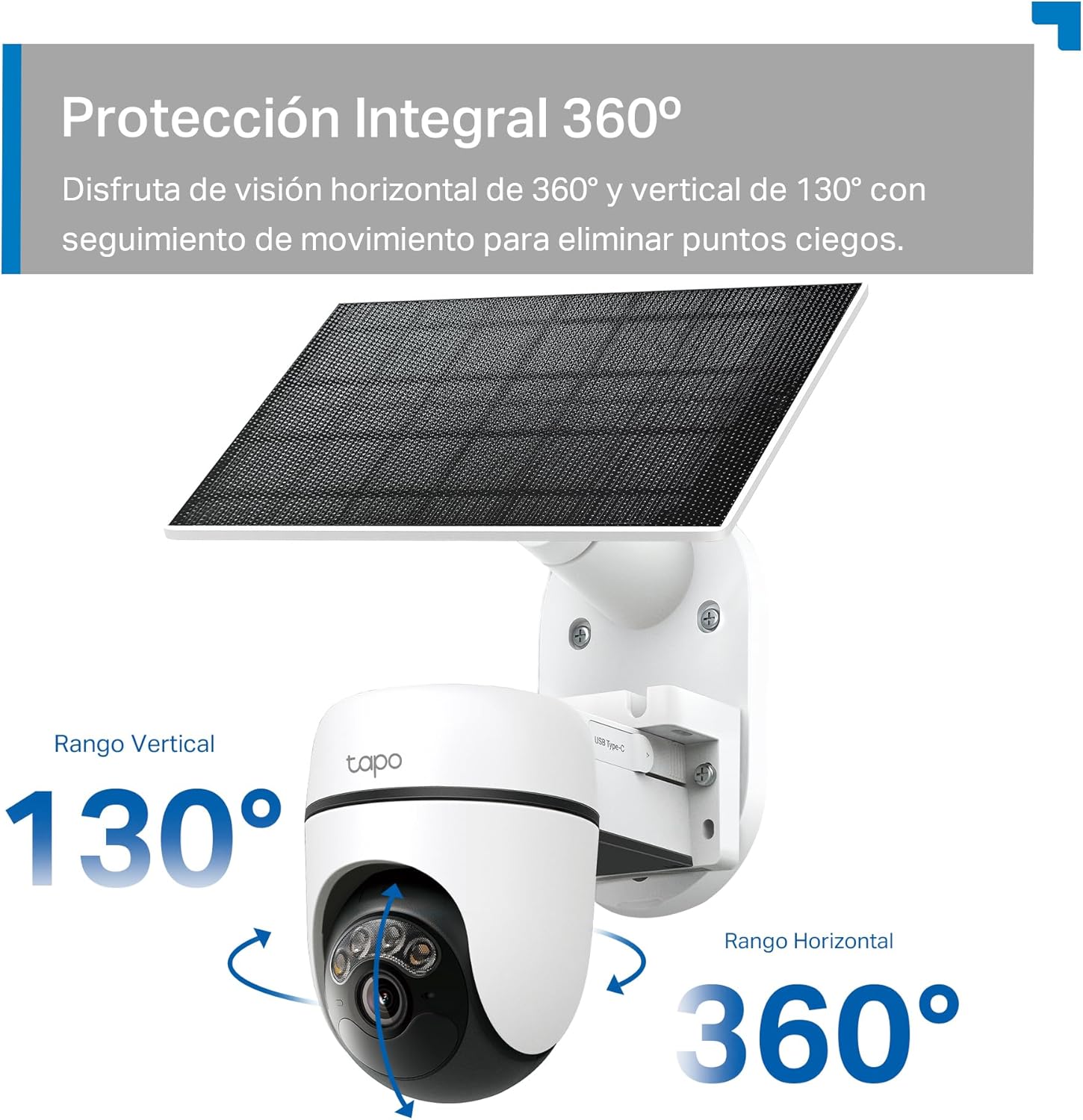 Thumbnail 4 de Tapo C610 Kit cámara exterior 2K con panel solar