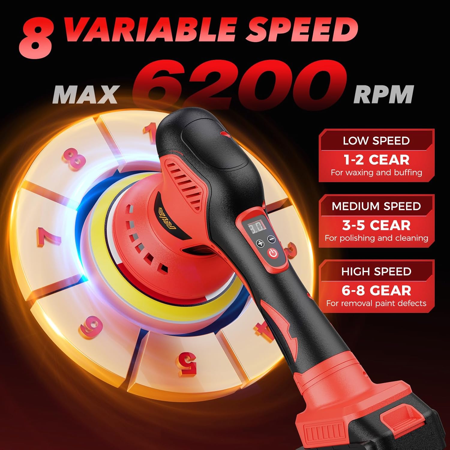 Detalle 2 de Innsky Cordless Car Polisher