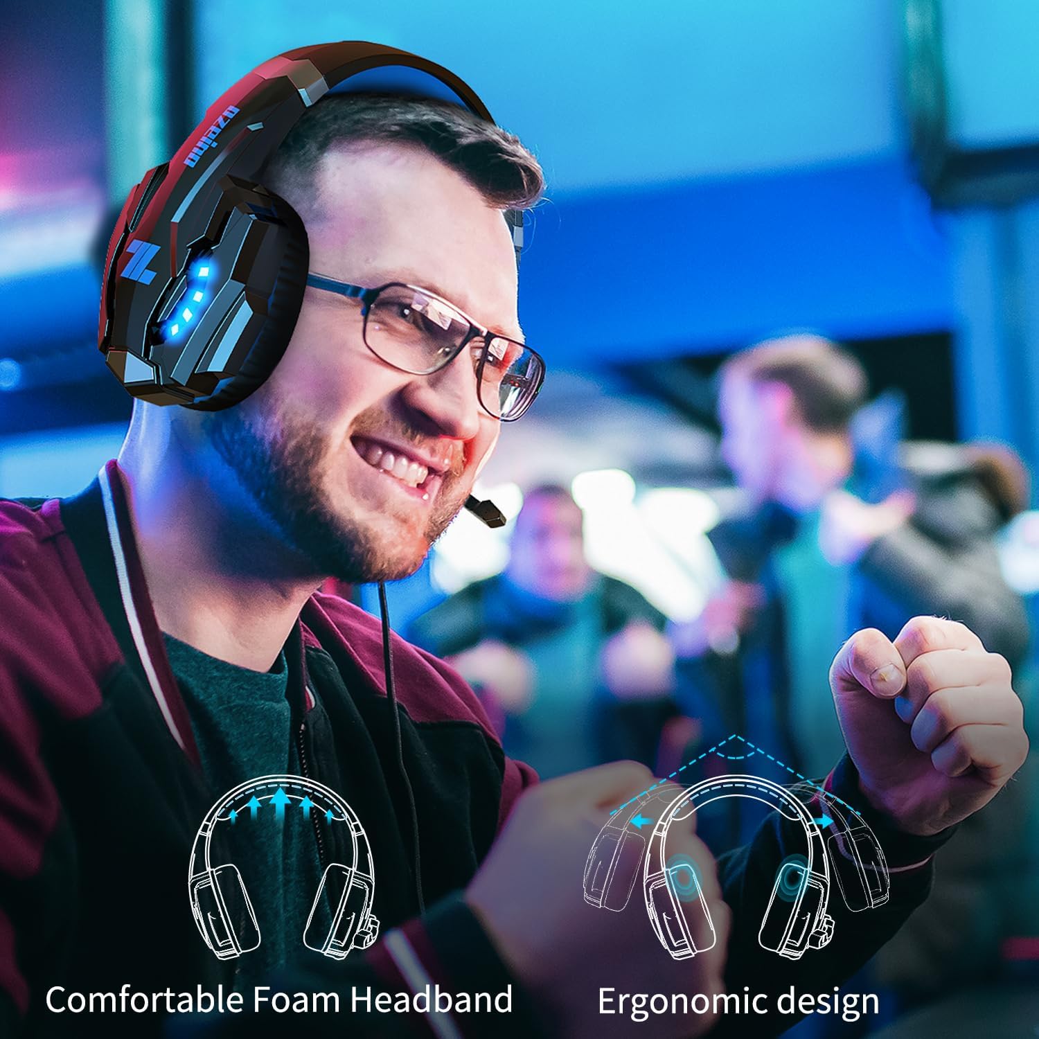 Thumbnail 4 de Ozeino Gaming Headset 3D Surround sound