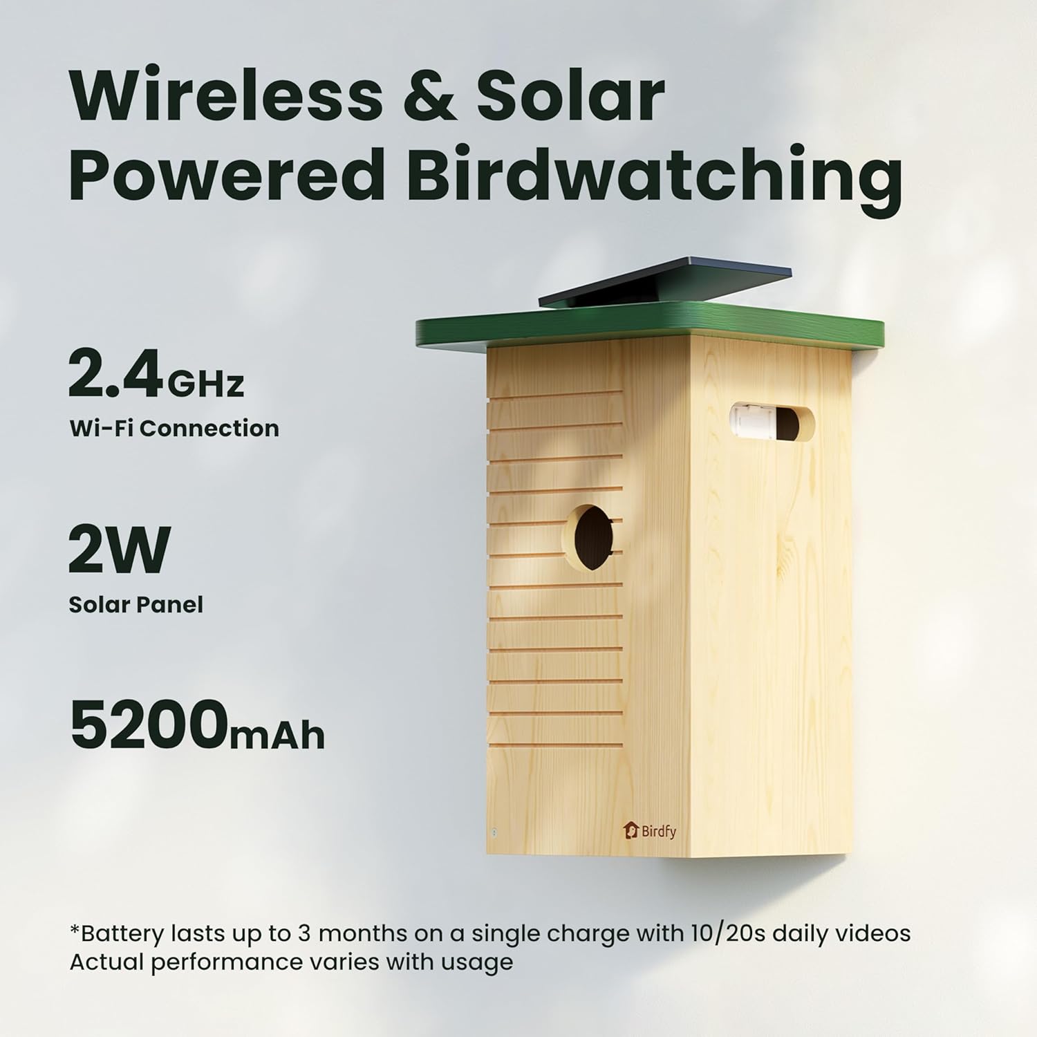 Thumbnail 6 de Birdfy Smart Bird House with Camera – Solar Powered, 1080HD Live Video