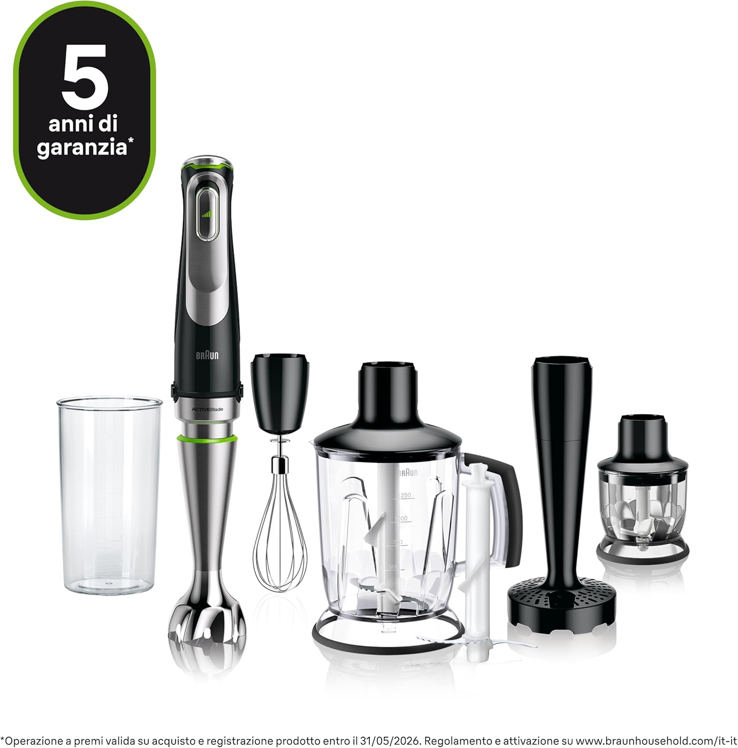 Thumbnail 2 de Braun MultiQuick 9 MQ9147X Frullatore a immersione: potenza e versatilità per ogni ricetta