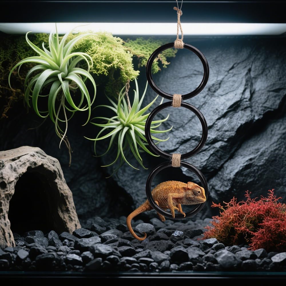 Thumbnail 6 de MiOYOOW Snake Climbing Rings — Plastic Enrichment Chain for Reptile Tanks