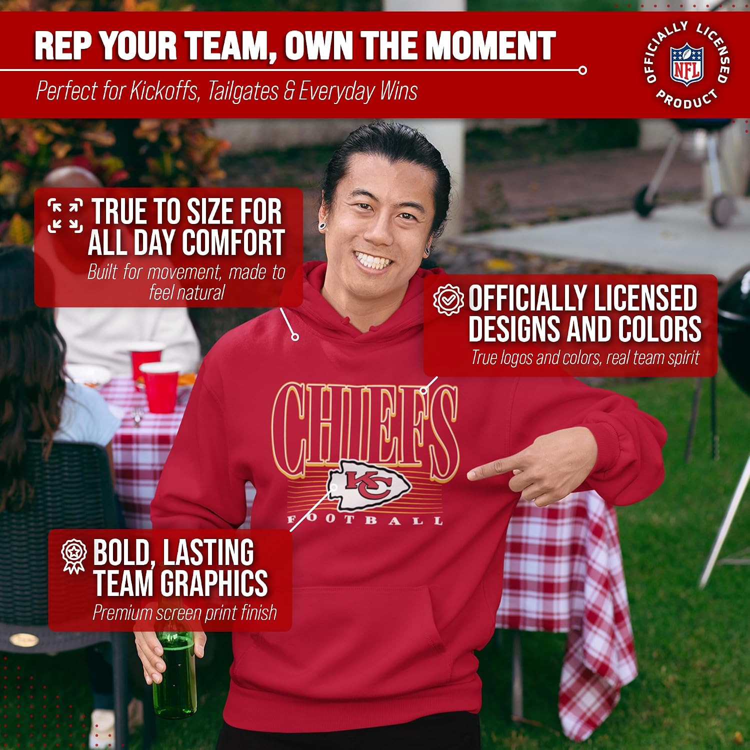 Detalle 1 de Team Fan Apparel NFL Fleece Hoodie Cotton Blend