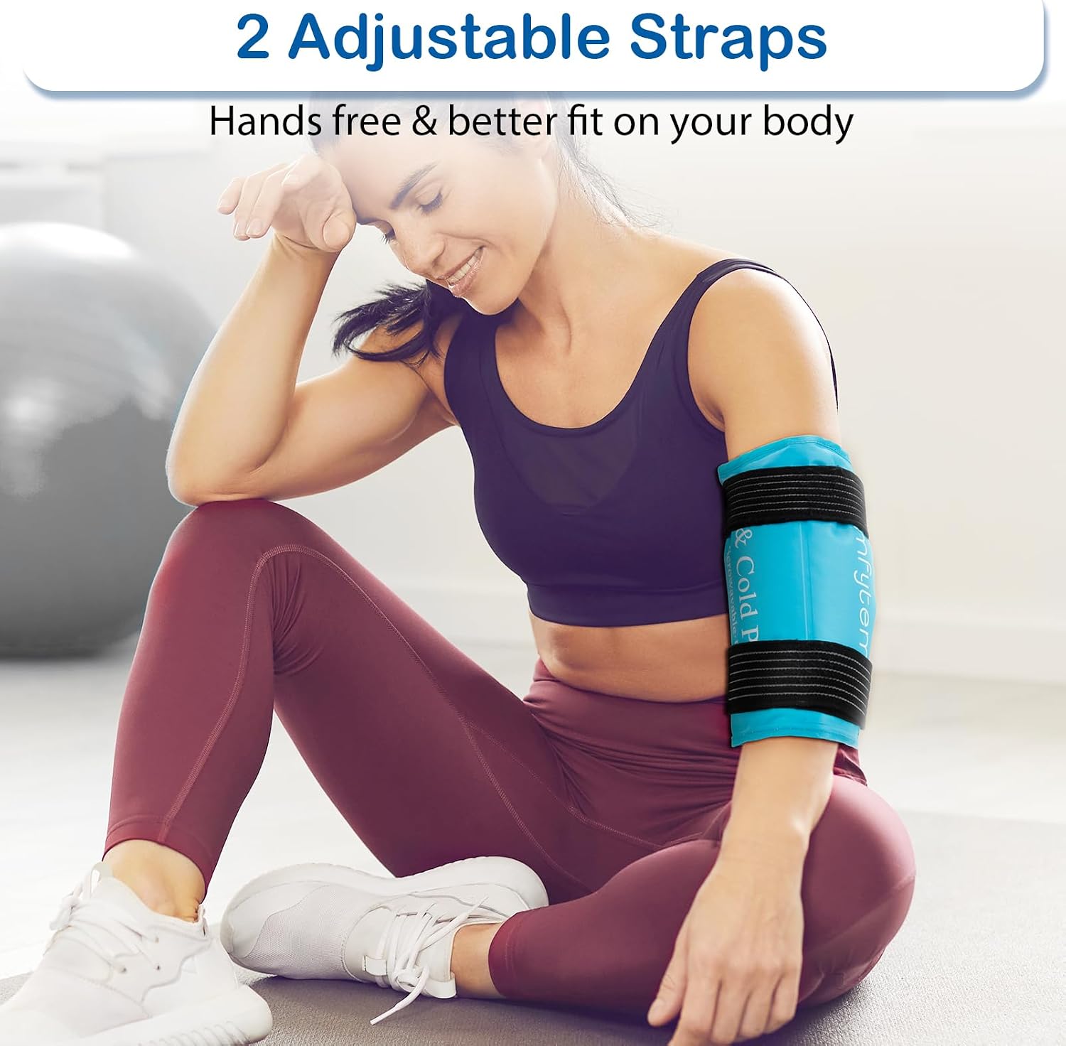 Thumbnail 4 de Comfytemp 2 Pack Large Ice Pack (27 x 37cm) Reusable Gel Hot/Cold Pack with Straps
