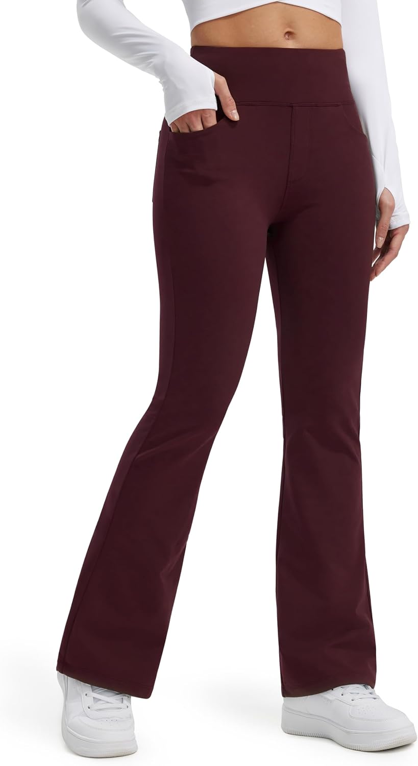 Thumbnail 4 de Libin Legging termici donna a zampa d’elefante con tasche