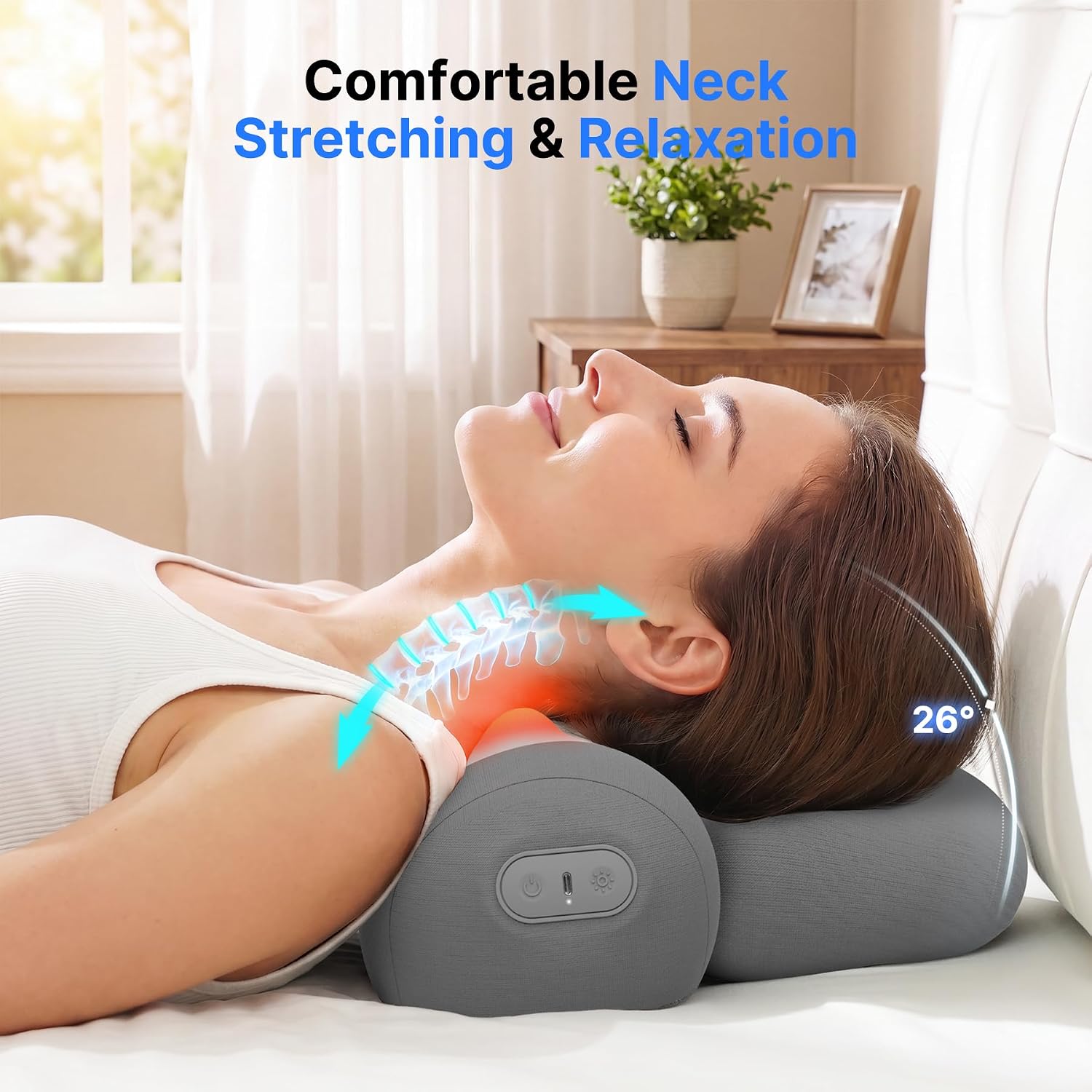 Detalle 1 de Shiatsu Neck Massager Pillow, Cordless