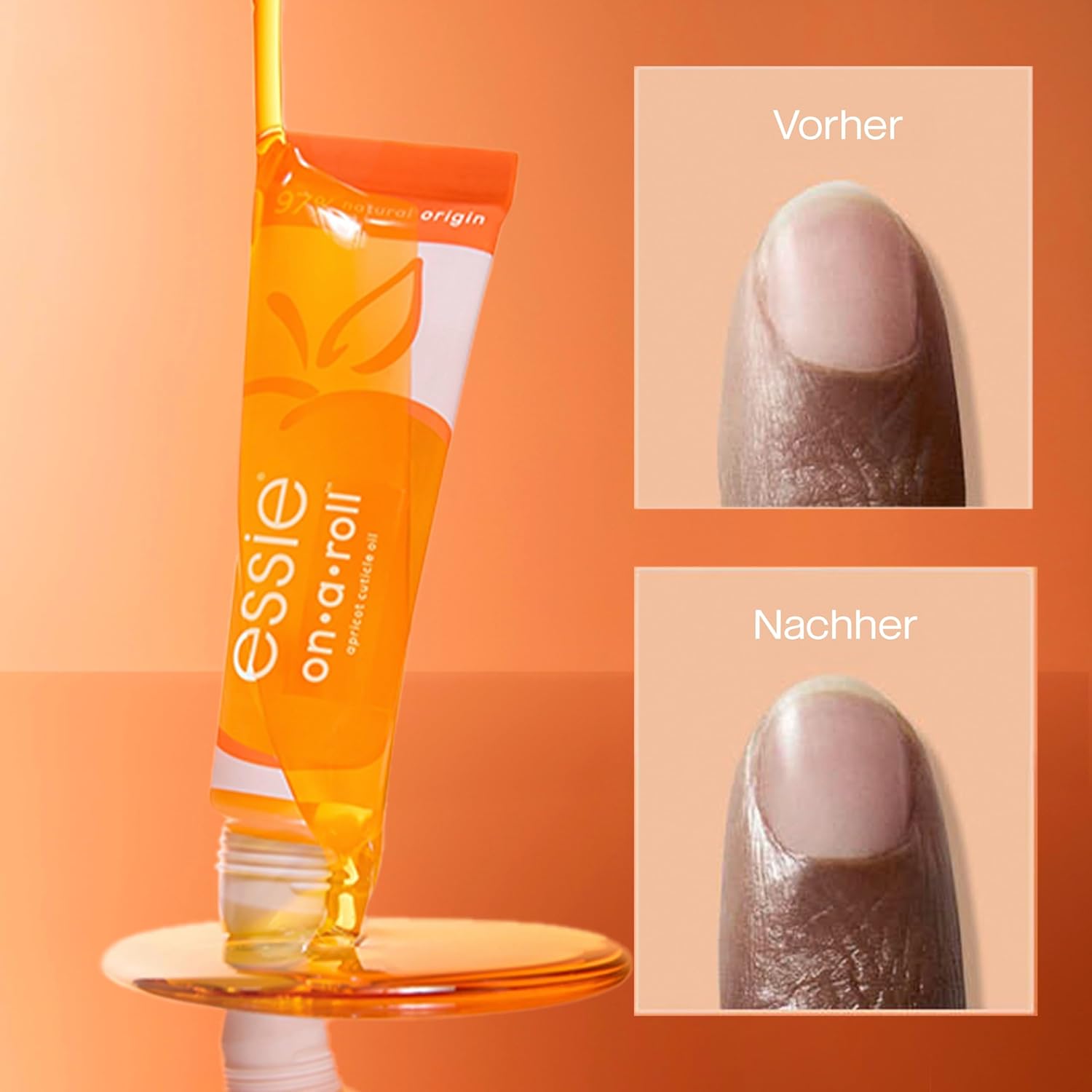 Thumbnail 3 de Essie On a Roll Apricot Nagelhautöl – kompakt roll-on für Feuchtigkeit und Pflege der Nägel
