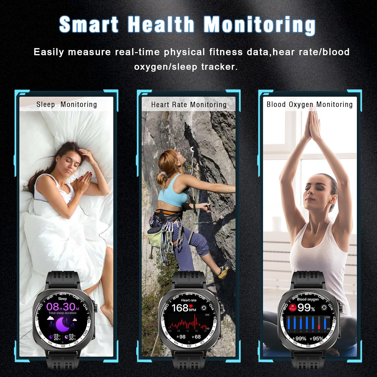 Thumbnail 5 de Military Smart Watch for Men (Answer/Make Calls) with 1.43" AMOLED, 130+ Sports Modes and 660mAh Battery