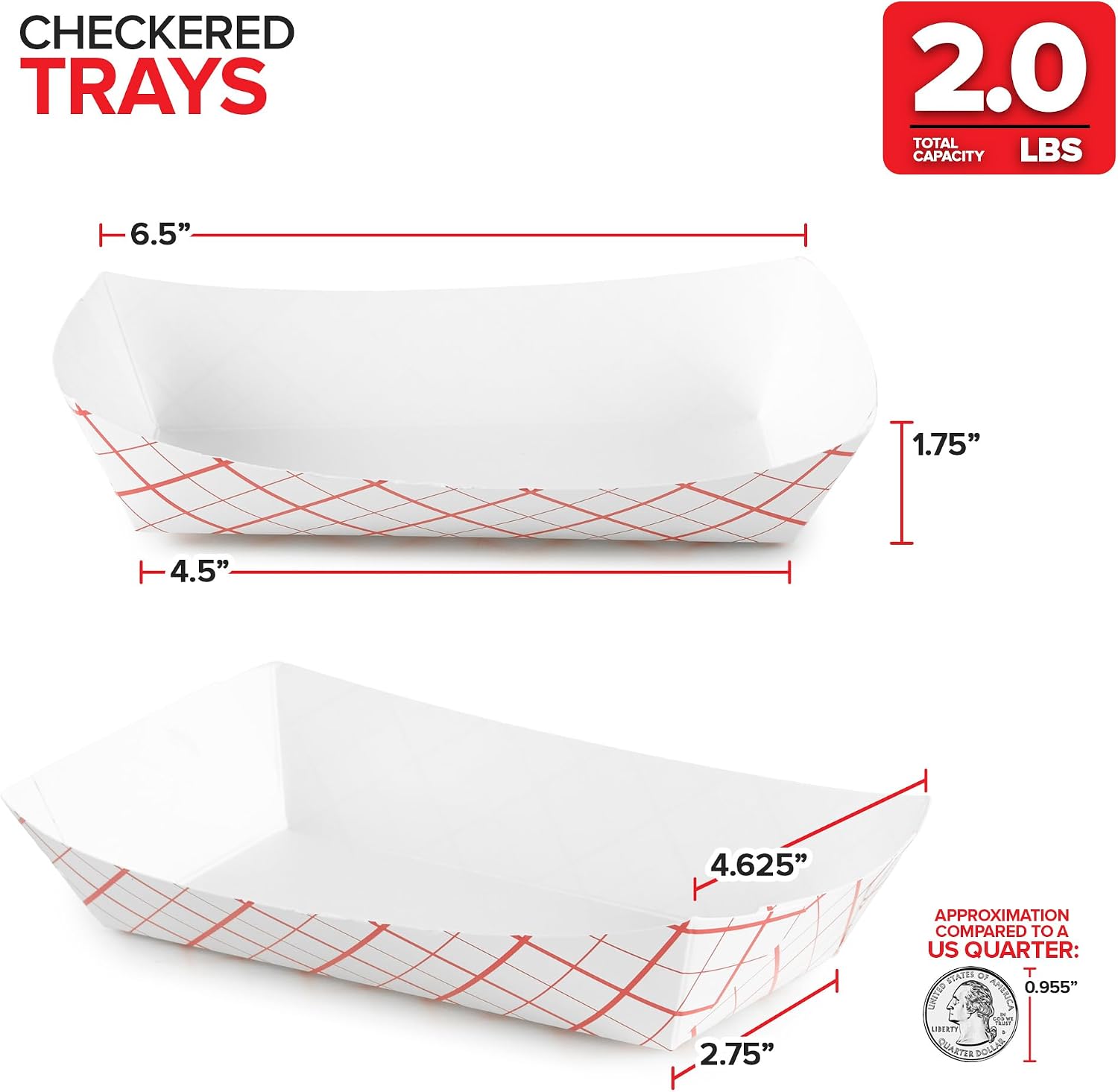 Detalle de Stock Your Home Medium Paper Food Boats 100 Pack