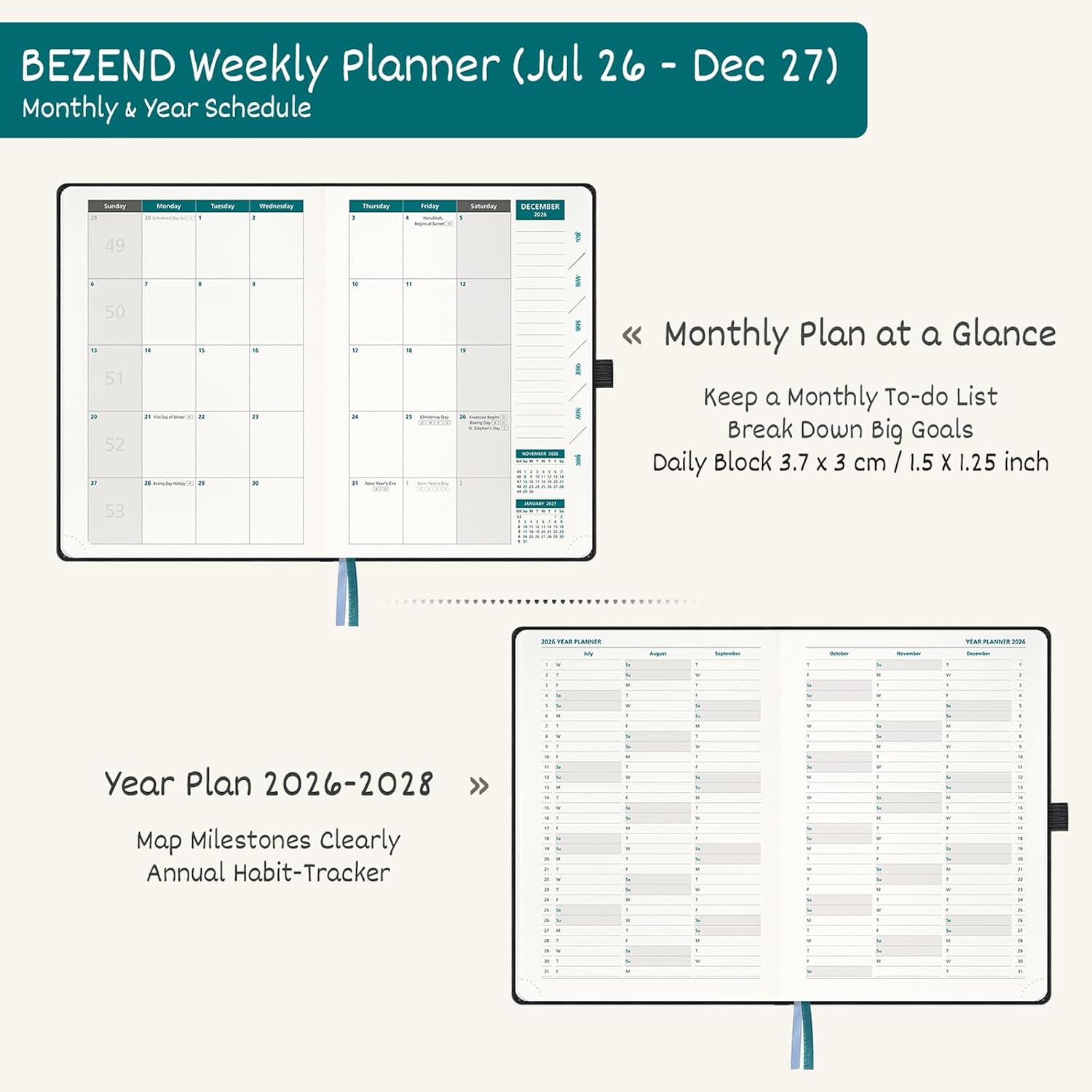 Detalle de BEZEND Academic Planner A5