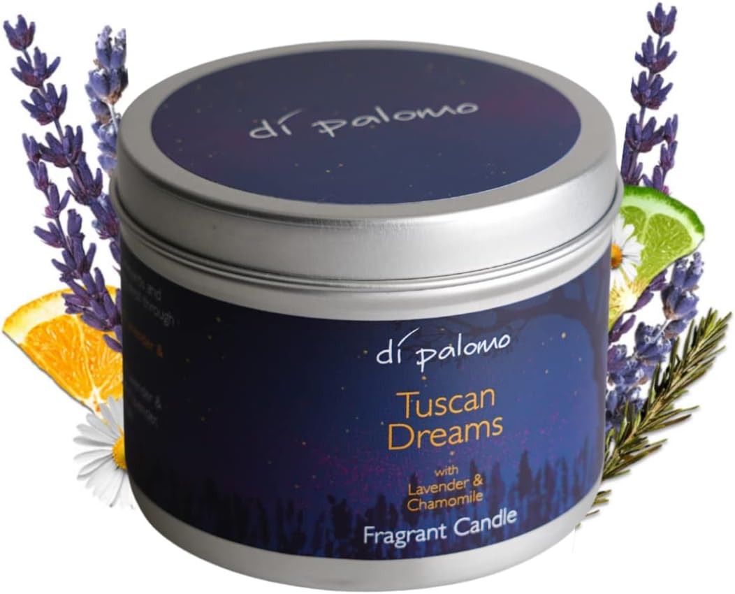 Thumbnail 2 de Di Palomo Tuscan Dreams Tin Candle (200g) – lavender & chamomile scented candle