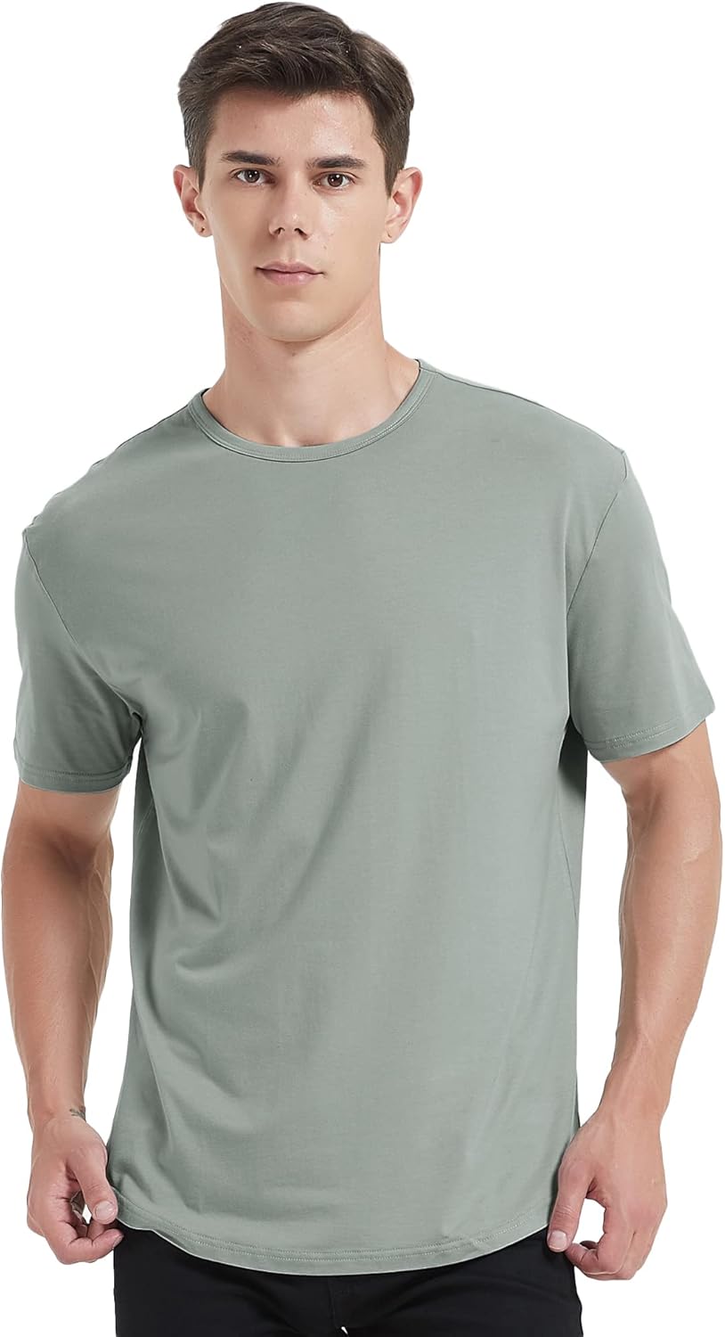 Thumbnail 3 de Netdraw Men's Ultra-Soft Bamboo Viscose T-Shirt with Curved Hem